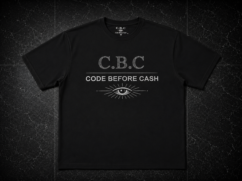 C.B.C Rhinestone Tee- Black